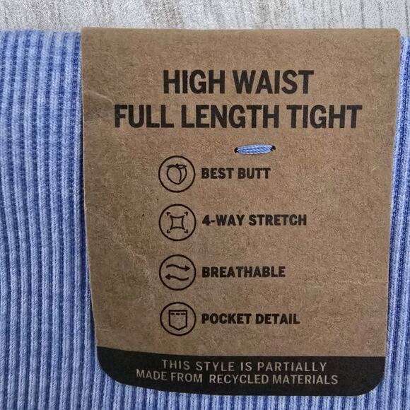 Victorias Secret PINK Active High Waist Full Length Leggings XXL Light Blue Yoga - Picture 6 of 12